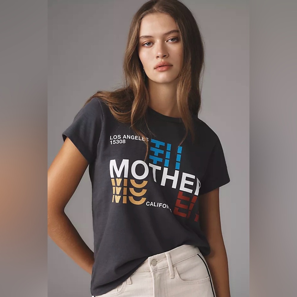 MOTHER size small Graphic T-Shirt in vintage black. SOLD OUT ONLINE!
